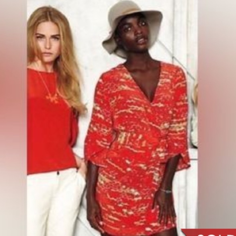 Twinkle by Wenlan Red Silk Dress 10